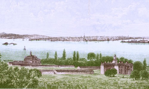 Bedlow Island and New York